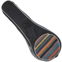 Acoustic Guitar Case Mandolin Instrument Storage Bags Backpack Round Mandolin Guitar Display Case