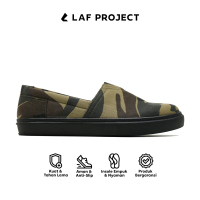 Sepatu Slip on Pria Casual Hijau Army Premium Original Suberu LAF Project Flat Shoes