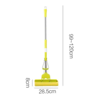 Flat Spray Hand Without Rotated Twist Water Microfibre The 1pc Floor Washing Self-squeezing Mop Sponge Mops Nozzle