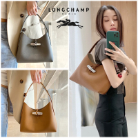 [LONGCHAMP Gallic] longchamp Top-Handle Bags 10152HPN Roseau Stylish armpit bag Roseau leather handbags Shoulder bags and underarm bags long