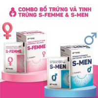 ￼Combo Hỗ Trợ Sinh Sản S Men, S Femme Cải Thiện Chất Lượng Trứng, T.T Tăng Khả Năng Thụ Thai