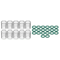 [Daily Deals] For SR WP-17/18/26 + SR WP- 9/20 TIG Welding Torch,#10 Glass Cup With O-Ring