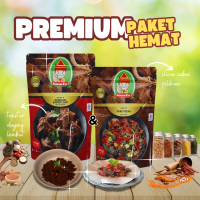 Premium Paket Hemat Rendang Daging Sapi & Paru Pedas By Rendang Kuy