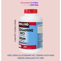 Viên uống Glucosamin HCL 1500mg With MSM 1500mg glucosamine Kirkland 375 Viên
