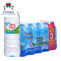 mont fleur มองต์เฟลอ น้ำแร่ น้ำแร่ธรรมชาติ 500 มล. x 12 ( แถมฟรี 3ขวด มีจำนวนจำกัด )