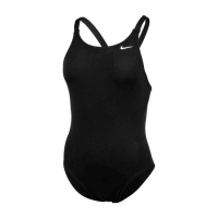 NIKE SWIM 女連身泳裝-海邊 游泳 沙灘 戲水 泳衣 連身泳衣 NESSA001-001 黑白