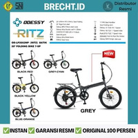 Sepeda Lipat ODESSY RITZ 52 Folding Bike Odessy Ritz 16" & 20" INCH Steel 7 Speed GRAY BLUE