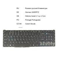 Colorful Backlit Laptop Keyboard For Acer Predator Helios PH315-55 PH317-56 Russian Hebrew Portuguese German Czeck Slovak