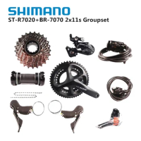 SHIMANO 105 R7020 2x11 Speed Hydraulic Groupset R7020 R7070 Road Bike Bicycle Kit Groupset Original Shimano Set