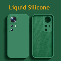 Soft Liquid Silicone Case For Xiaomi Mi 12 12X 12T 11T 10T 11 Lite NE Redmi Note 10 10s 11s Pro 5G POCO F3 X3 NFC Cover