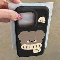 เคสโทรศัพท์หนัง ดีไซน์หมีน่ารัก เข้ากันได้กับ OPPO A73, A9, A5, A56, A56S, A55, A55S, A53, A53S, 202