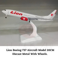 Ready Stock Indonesian Airlines LION AIR B737 Aircraft Model 16cm Die-cast Metal Airplane || LIon A
