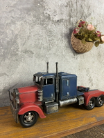 美國大卡車模型集裝箱汽車拖頭貨車模餐廳咖啡廳酒吧民宿裝飾擺件