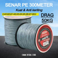 SENAR PE PANCING 300-500M TERMURAH Kuat Senar Pancing Anti Kriting Senar Kecil Drag 50 Kg tahan lama