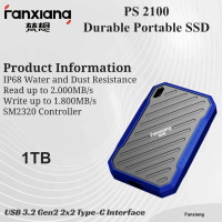 Fanxiang Portable Durable Storage USB 3.2 Gen 2 IP68 Water And Dust Resistance SSD Drive - PS2100 1T