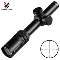 1.2-6X20 Tactical Optic Cross Sight Illuminated Riflescope Hunting Rifle Scope Sniper Airsoft Air Guns