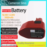 Cameron Sino Battery for Milwaukee 48-11-0200 48-11-0251 fits Milwaukee 0415-20/21/23 Power Tools Replacement battery 3000mAh