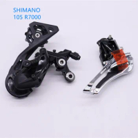 SHIMANO 105 R7000 rear derailleur GS/SS with front derailleur FD R7000 groupset BRAZE ON medium and short cage