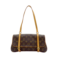 【二手名牌BRAND OFF】LOUIS VUITTON LV 路易威登 棕色 原花 帆布 Marelle 肩背包 M51157
