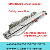 Sino KA300 620 670 670 720 770 820 870 920 970 1020mm 1micron TTL Linear Scale Encoder for Milling Lathe Machine