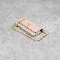 Prada Dompet PRADA VITELLO MOVE GHW NUDE FLAP WALLET ON CHAIN BAG 100% ORIGINAL