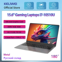Cheap Gaming Laptops I7 Win11 Computer PC NoteBook 10th Gen 15.6 inch Intel Core I7-10510U 16GB RAM 1TB Camera Fingerprint WIFI