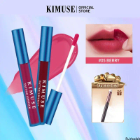 KIMUSE, Dạng Lột, Lâu trôi Và Không Thấm Nước, Son Kem Màu Hồng Lột, Trang Điểm, Mua 1 Lấy 1 Quà Tặn