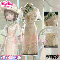 Emergence Cosplay Costume Game Identity V Gardener Cosplay Emergence Costume Embroidered Dress Cosplay + Wig