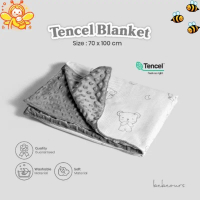 Bebeours Tencel Baby Blanket Minky / Selimut Bayi dan Anak Tencel Bebeours