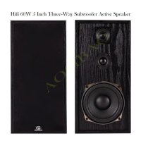 AOSIBAO 5 Inch Subwoofer Active Speaker Hifi 60W 2.0 Three-Way Audio Speakers Home theater Bookshelf USB Bluetooth Sound Box