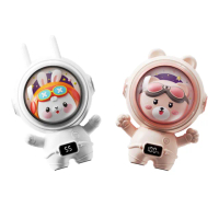 【KOKOYI】2入組-韓國新款USB速熱溫度顯示超萌動物造型迷你便攜暖手寶 暖宮寶(速熱暖手寶/暖暖包/電暖蛋)