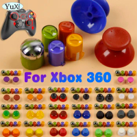 1Set For Xbox 360 3D Along Joystick Thumbstick Cover ABXY Button Cap Gamepad Controller Colorful DIY Replacement Accessories