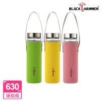 BLACK HAMMER 晶透耐熱玻璃水瓶-630ml(任選)