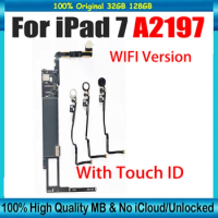 Free iCloud A2197 Motherboard For iPad 7 motherboard wifi version 32gb 128gb full working logic board with full chips all tested