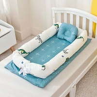 免運寶寶嬰兒床中床   60貢緞嬰兒床中床新生兒鳥巢便攜式小寶寶多功能仿生床可折疊bb床
