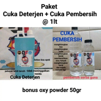 paket cuka pembersih 1 liter plus cuka deterjen 1 liter