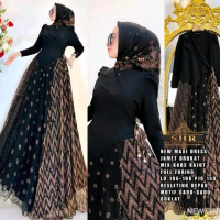 SHR maxi dress jamet brukat mix kaos rajut prem