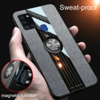 For Samsung Galaxy A21S 6.5" Case Anti-knock Armor Magnet Holder Ring Phone Cover For Samsung A21s GalaxyA21s A 21s a217 A 21 S
