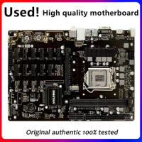 Used 12PCI-E Mining B360 BTC For Biostar TB360-BTC PRO Desktop Motherboard B360DDR4 LGA 1151 Origina