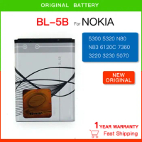 Original Replacement battery BL-5B Battery For Nokia 5300 5320 6120c 7360 6120ci 3220 3230 5070 Battery BL5B Batteria
