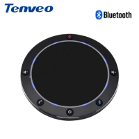 Tenveo NA100B Bluetooth Conference Speaker Speakerphone for VoIP Softphones via PC Mobile phone Music Speaker for 3-5 people