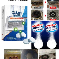 stove cleaner Clean It All Effervescent Heavy Grease Cleaner Kitchen Tablet Stove Oven Powerful Stain Remover Foam Detergent