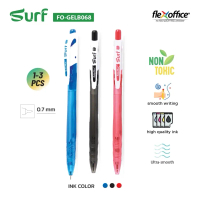 FlexOffice Surf 0.7 Ultra Smooth Pen Ball Pen - Red/Blue/Black (1 Pc)