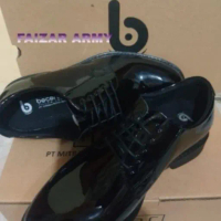 Sepatu pdh Model Bocorocco Kulit TNI AL AD Polri Dinas Harian Hitam