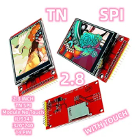SPI TN Touch 2.8 Inch 4 Wire SPI Serial Port Display ILI9341 RGB240*320 Module With Touch TFT LCD DIY Consumer Electronic