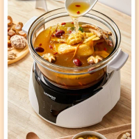 Health Cooker Electric Stewpot Household Slow Cooker Stewing Out of Water Automatic Soup Stew Pot Glass Slow Cooker Sous Vide