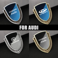 Car Metal 3d Sticker Auto Logo Custom Shield Styling Decoration Stickers For Audi A1 A3 A4 A5 A6 A7 A8 Q1 Q2 Q3 Q4 Q5 Q7 Q8 tt