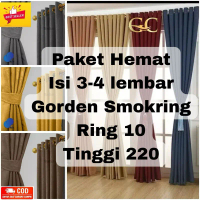 PROMO HEMAT GORDEN POLOS DAN MOTIF ISI 3 & 4 PCS GORDEN JENDELA DAN PINTU SMOKERING 10 MINIMALIS UKU