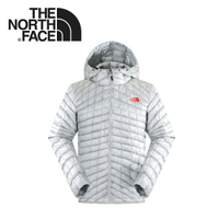 【The North Face 男 ThermoBall暖魔球 保暖兜帽外套 灰白/灰藍】 C938/暖魔球外套