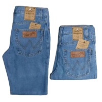 CELANA JEANS PRIA MODEL STANDAR PANJANG WRANG'LER KEKINIAN TERBARU MODERN 100% ORIGINAL BAHAN BAGUS
